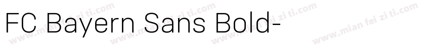 FC Bayern Sans Bold字体转换
